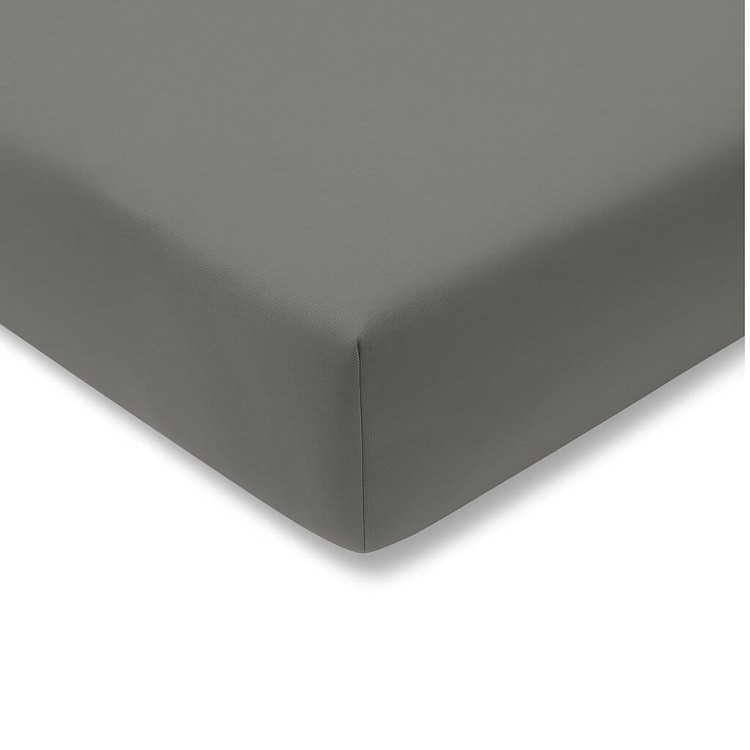 prześcieradło z gumką grafitowy