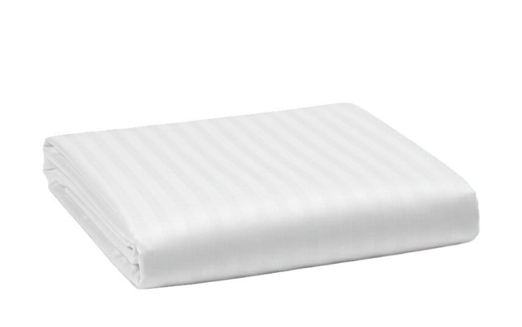 prześcieradło adamaszek białe