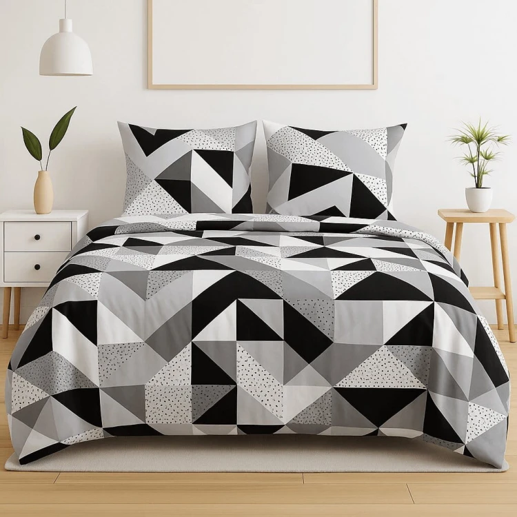 popielate trójkąty