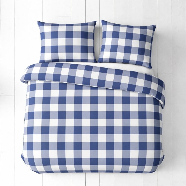 kratka niebiesko biała