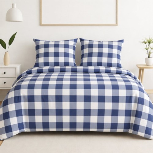 kratka niebiesko biała