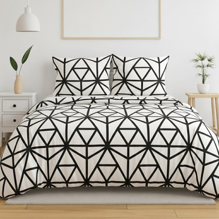 bialo czarna mozaika