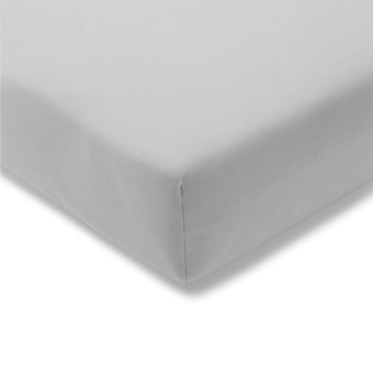 prześcieradło z gumką jasny popiel